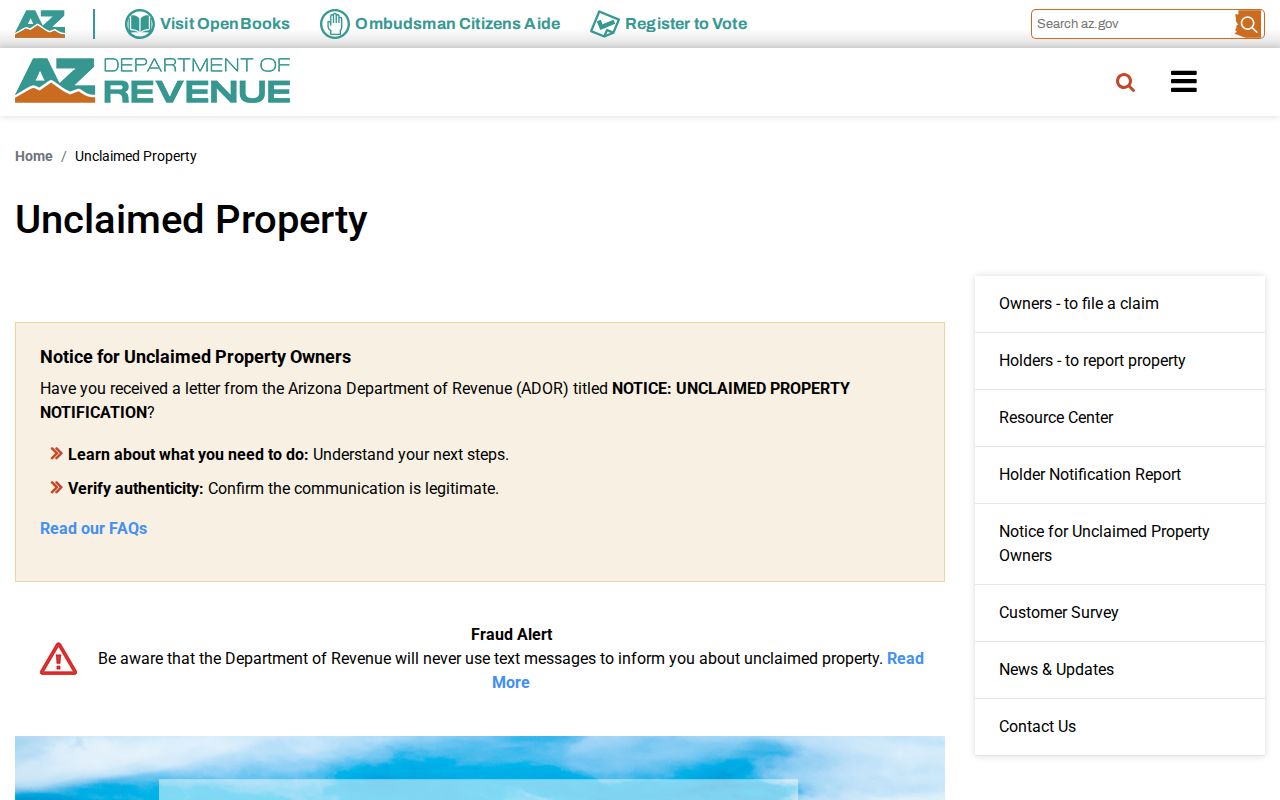 Maricopa residents directory Arizona unclaimed property search