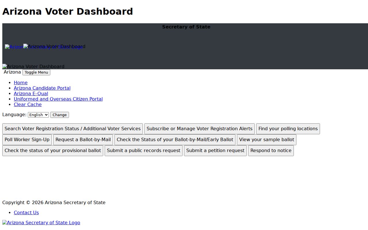 Maricopa residents directory Arizona voter information portal