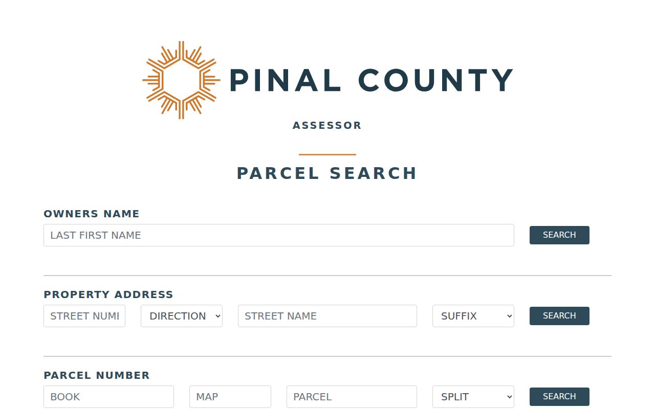 Maricopa residents directory Pinal County parcel search